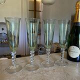 Set of 4 champagne flutes