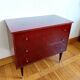 Vintage 1950s lacquered wooden dressing table