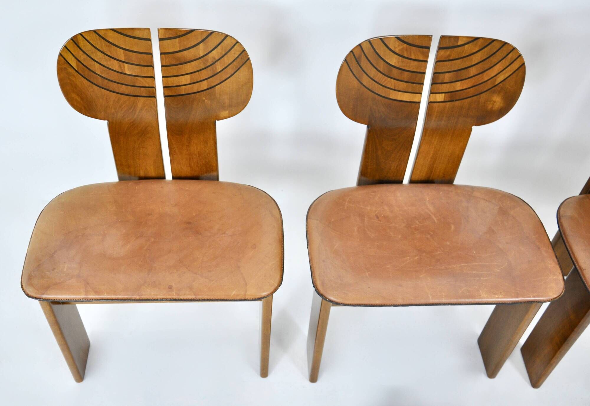 "Africa" chairs by Afra & Tobia Scarpa for Maxalto, 1970s, set of 4