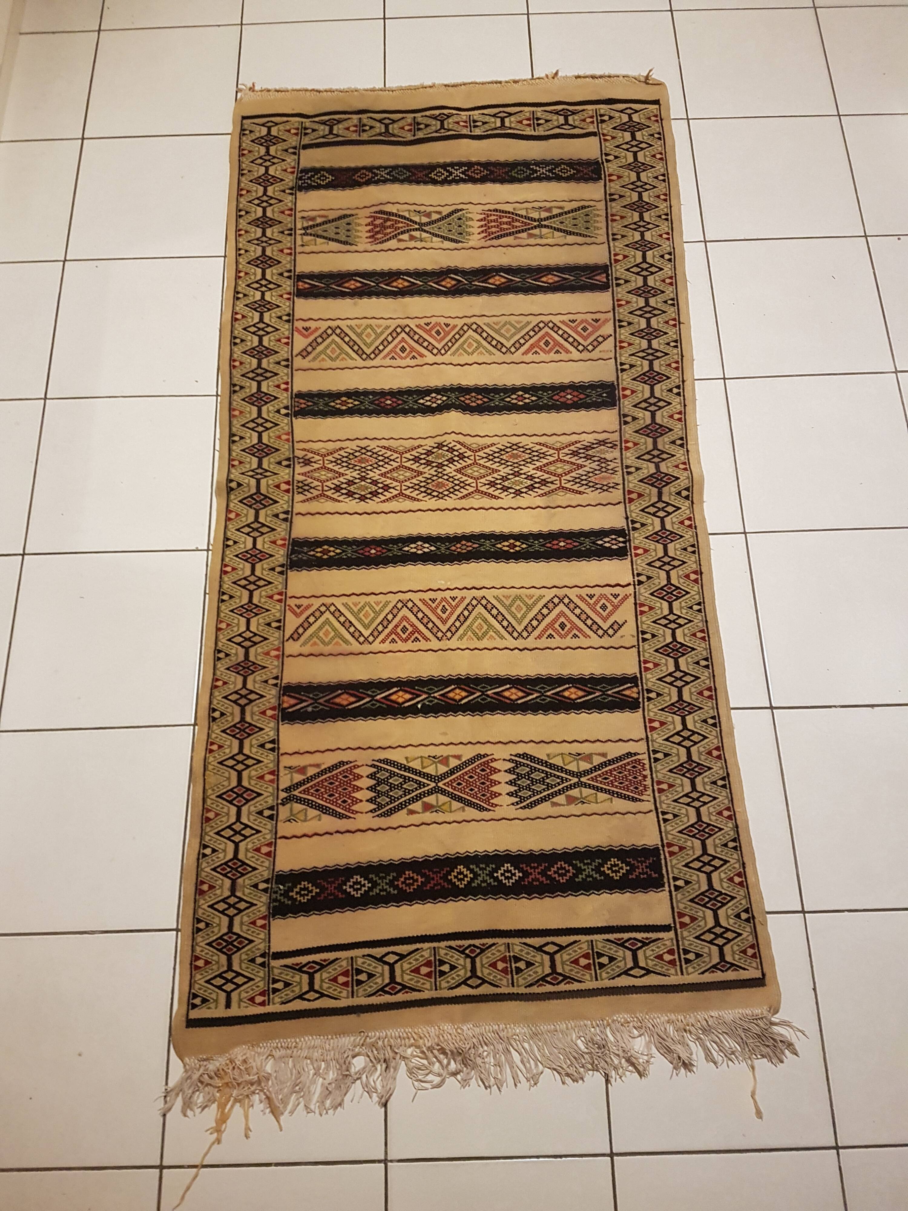 Berber kilim carpet 98x197cm 100% wool