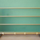 Formica and brass vintage coat rack
