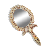 Hand or hanging mirror kitsch shells