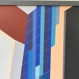 Acrylic skyscraper on canvas