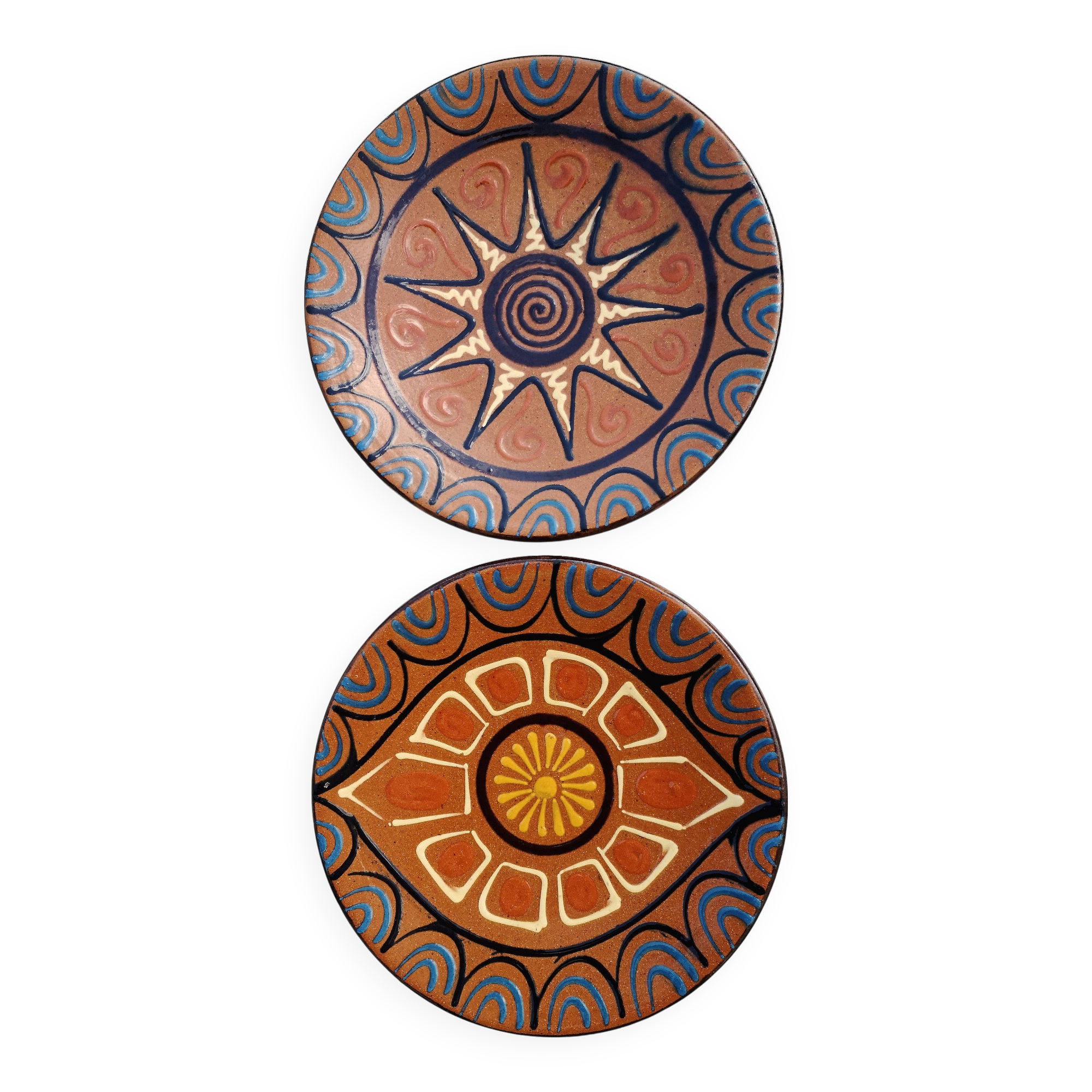 Plates, Puygdemont ceramics, vintage