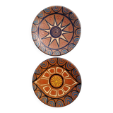 Plates, Puygdemont ceramics, vintage