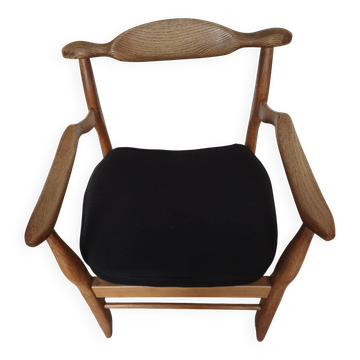 Fauteuil en chêne 1950 de guillerme et Chambron