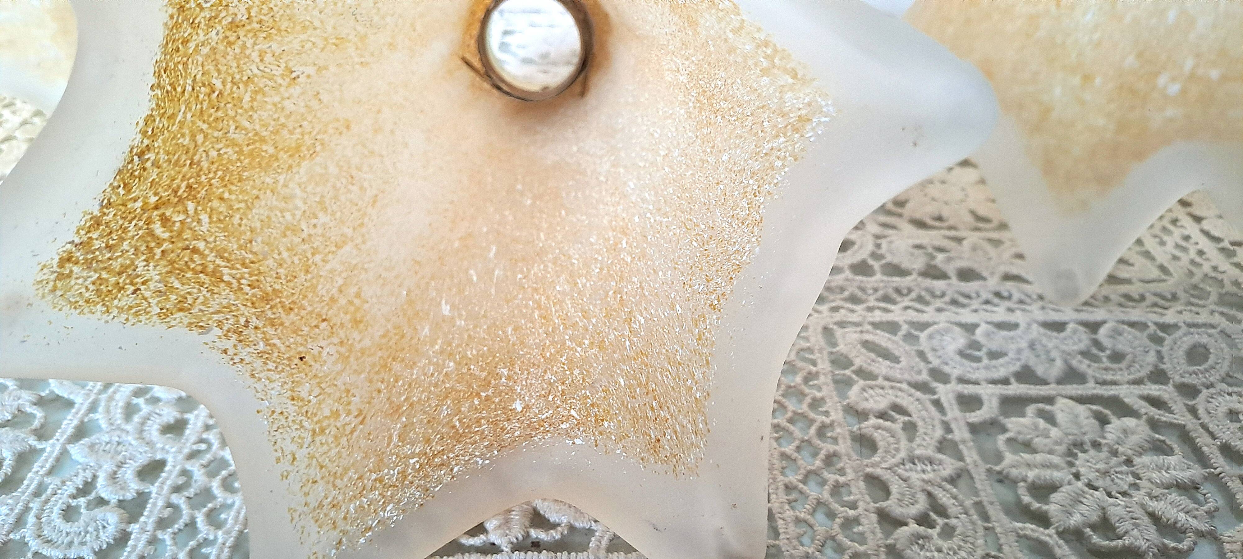 Suspensions Lustre ceiling light Opaline glass France POP 1960 Decoration reduced