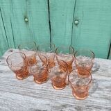 Pink art deco glasses