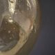 Large amber blown glass globe