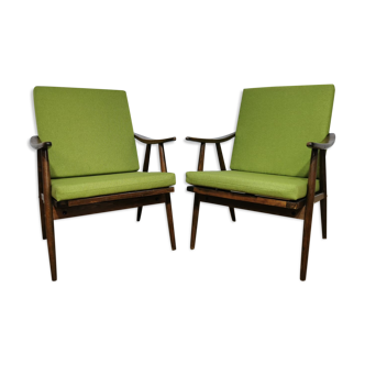 Lounge chairs by Ton, Set of 2