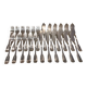 11 fish cutlery 23p silver plated metal goldsmith Cailar Bayard shell