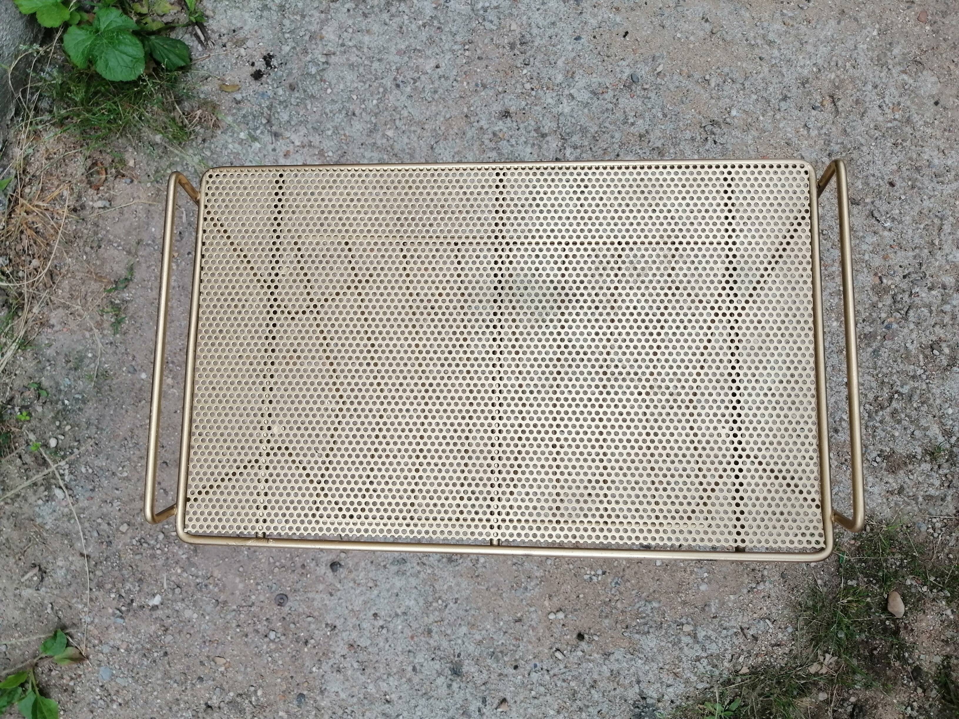 Vinyl door side table