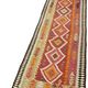 Turkish Handwoven Vintage Herki Kilim 86 cm x 365 cm