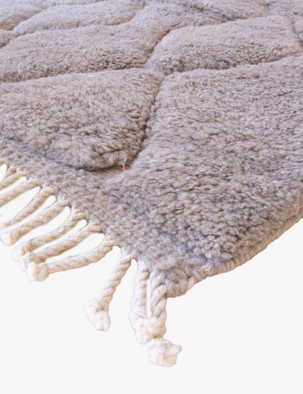 Beni Mrirt Taupe Rug - 152 x 112 cm