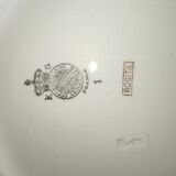 Old service 28 pieces porcelain KG Keller and Guérin Lunéville France decorated with flowers Rosita XIXth Century