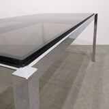 1970s glass dining table or desk