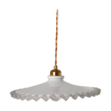 Hanging n opaline crantelé