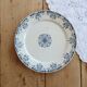 Antique flat plate, ironstone Sarreguemines U&C model Mignon.