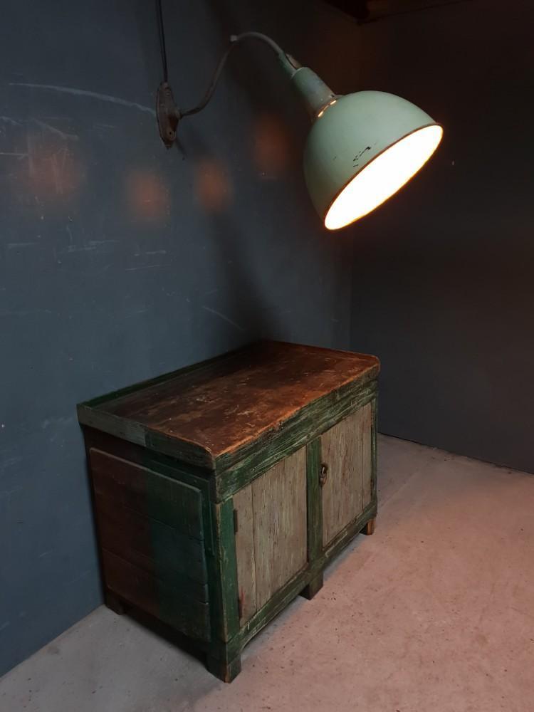 Old enamel wall lamp outdoor lamp XXL