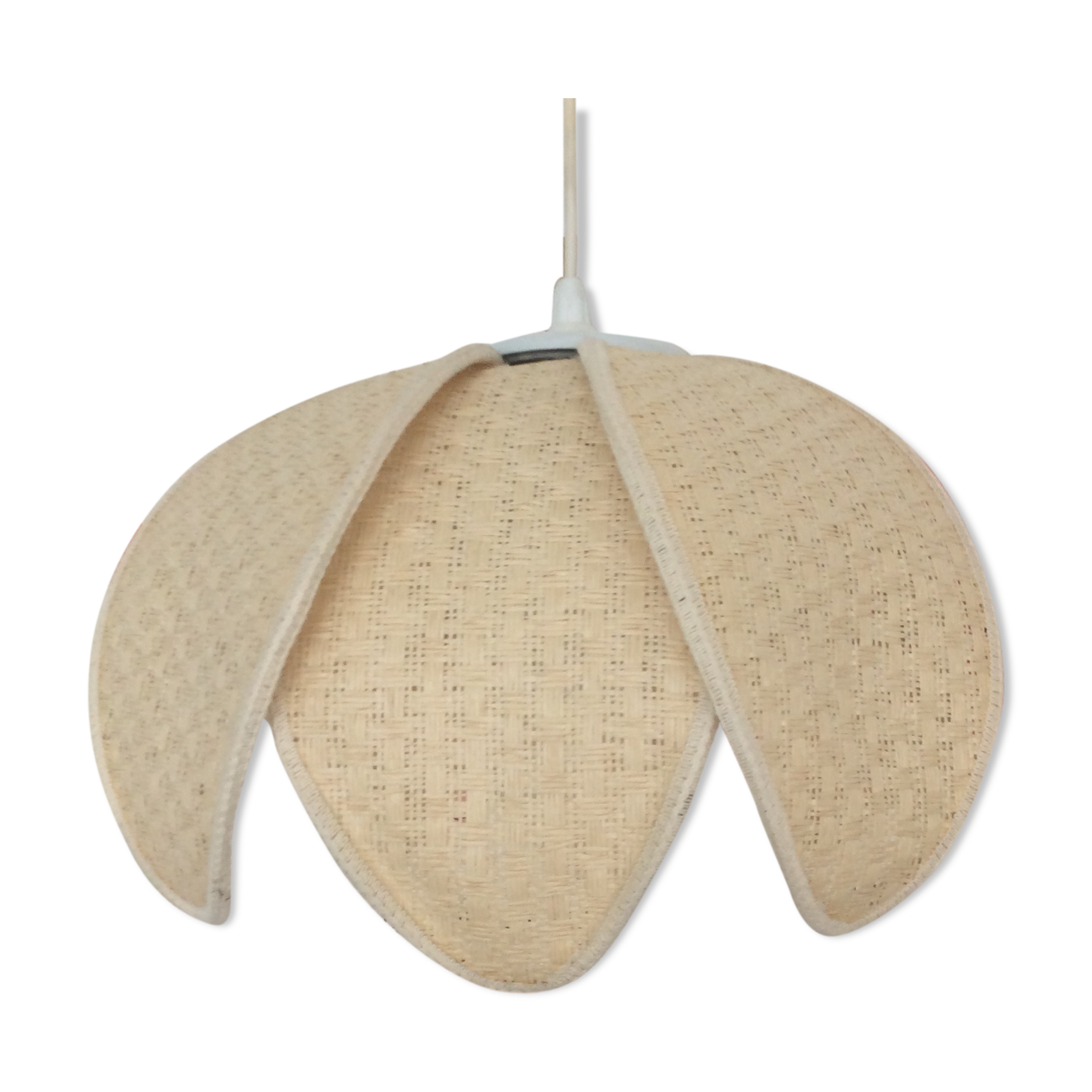 Suspension fleur double corolle vintage
