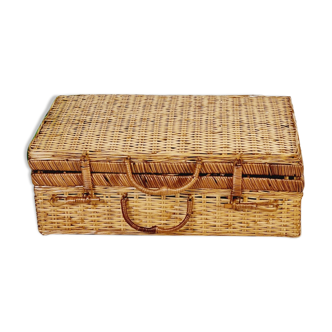 Wicker suitcase