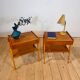 Pair of Danish oak bedside tables, 1960s