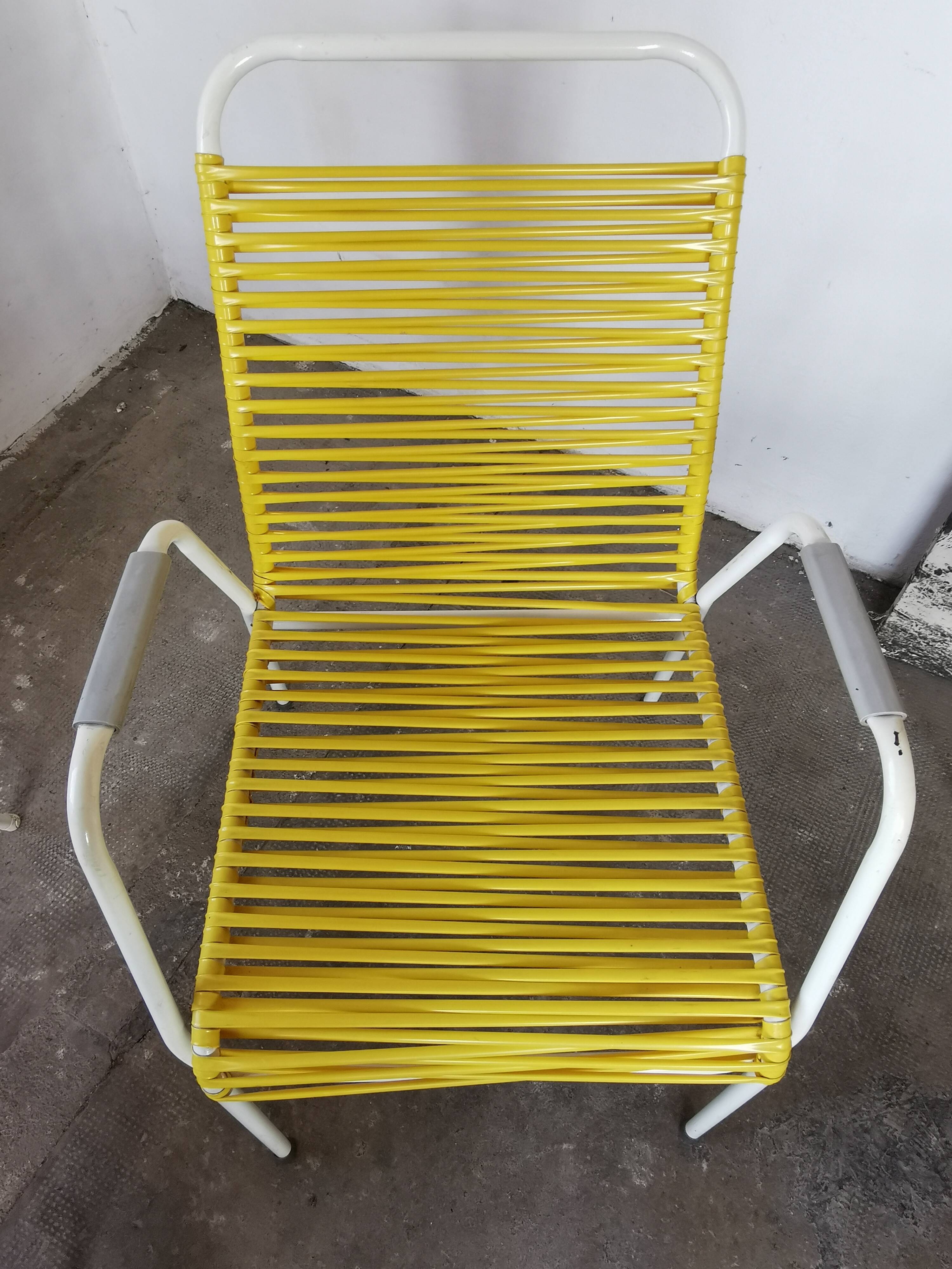 Set of 4 garden armchairs