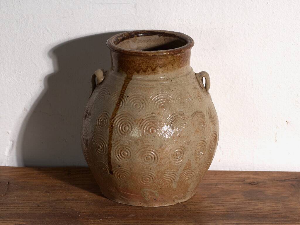 Ancient Chinese glazed stoneware vase – China, circa 1900