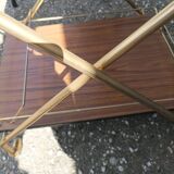 Old 60s rolling trolley formica & metal