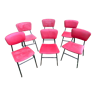 Chaises « bistrot vintage » rouge