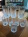 8 antique crystal water glasses