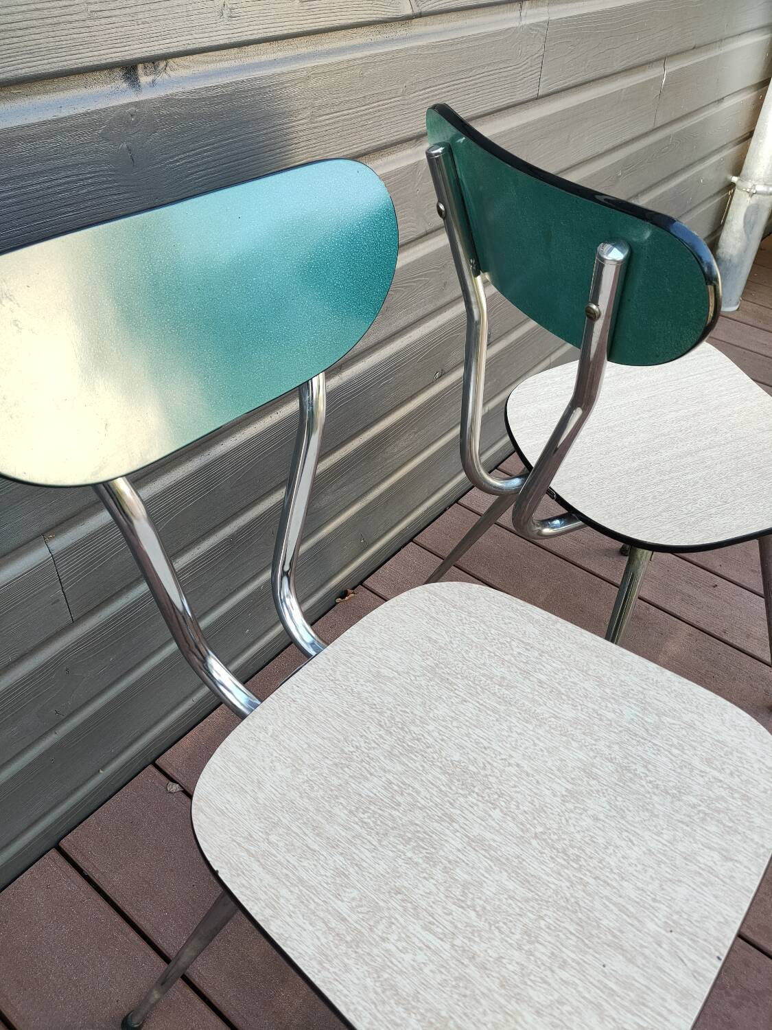 Pair of formica chairs