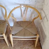 Scandinavian CH24 Wishbone chairs by Hans Wegner for Carl Hansen