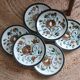 6 Argenteuil Boch La Louviere plates