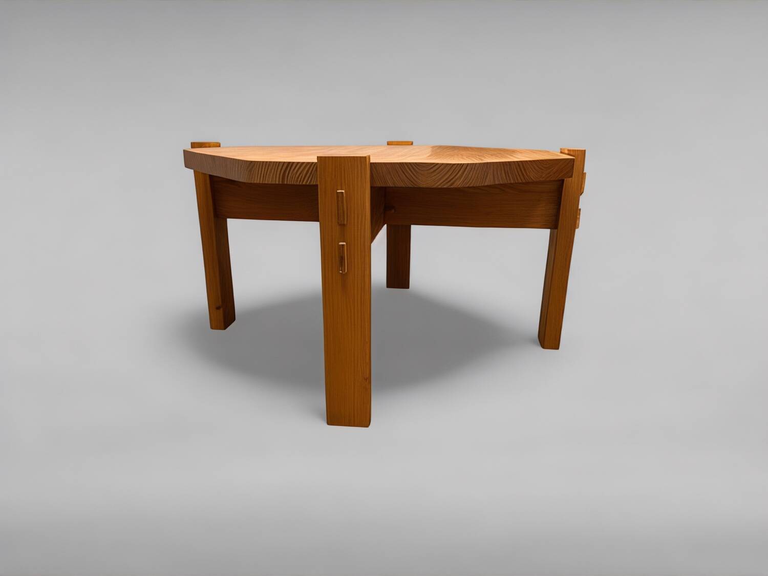 Softwood table by Erwin Egel for Dieter Güllert