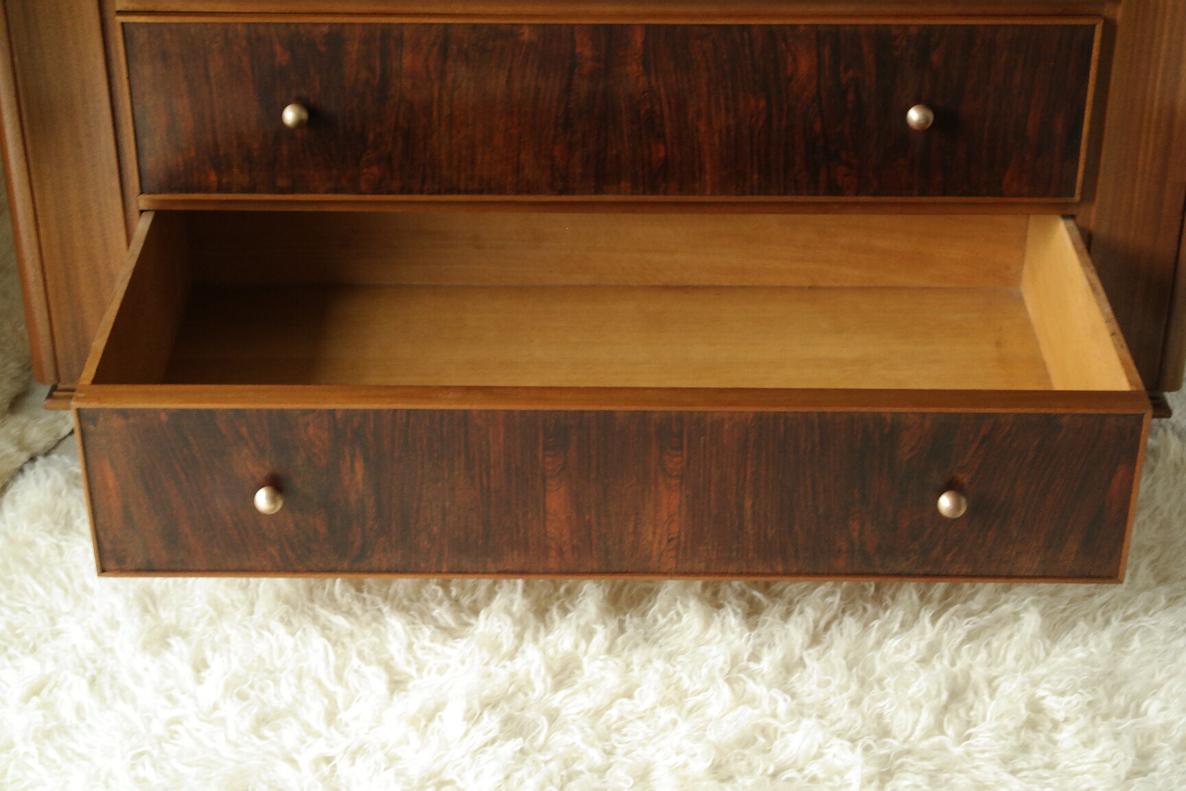 Commode art déco en palissandre et acajou