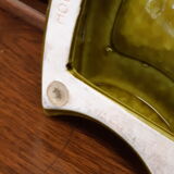 Ashtray coat of arms moet and chandon in ceramic, proceram aubagne france, signed