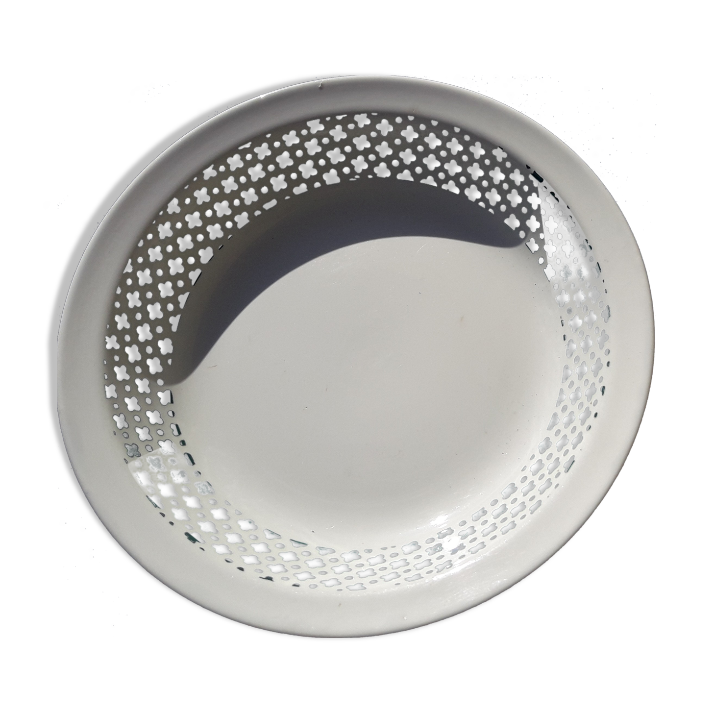 Digoin Sarreguemines hollow round dish in earthenware model Dassary diam 26 cm