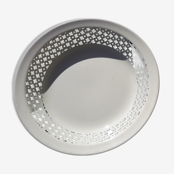 Digoin Sarreguemines hollow round dish in earthenware model Dassary diam 26 cm
