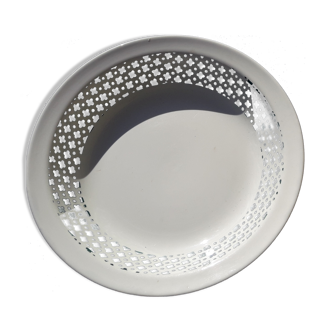 Digoin Sarreguemines hollow round dish in earthenware model Dassary diam 26 cm