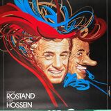Affiche originale théâtre "Cyrano de Bergerac" Jean-Paul Belmondo 120x175cm 1990
