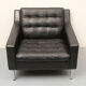 1960s leather chair black