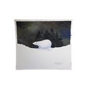 Olivier Dunrea Gouache Il neige Page 1, de 2000