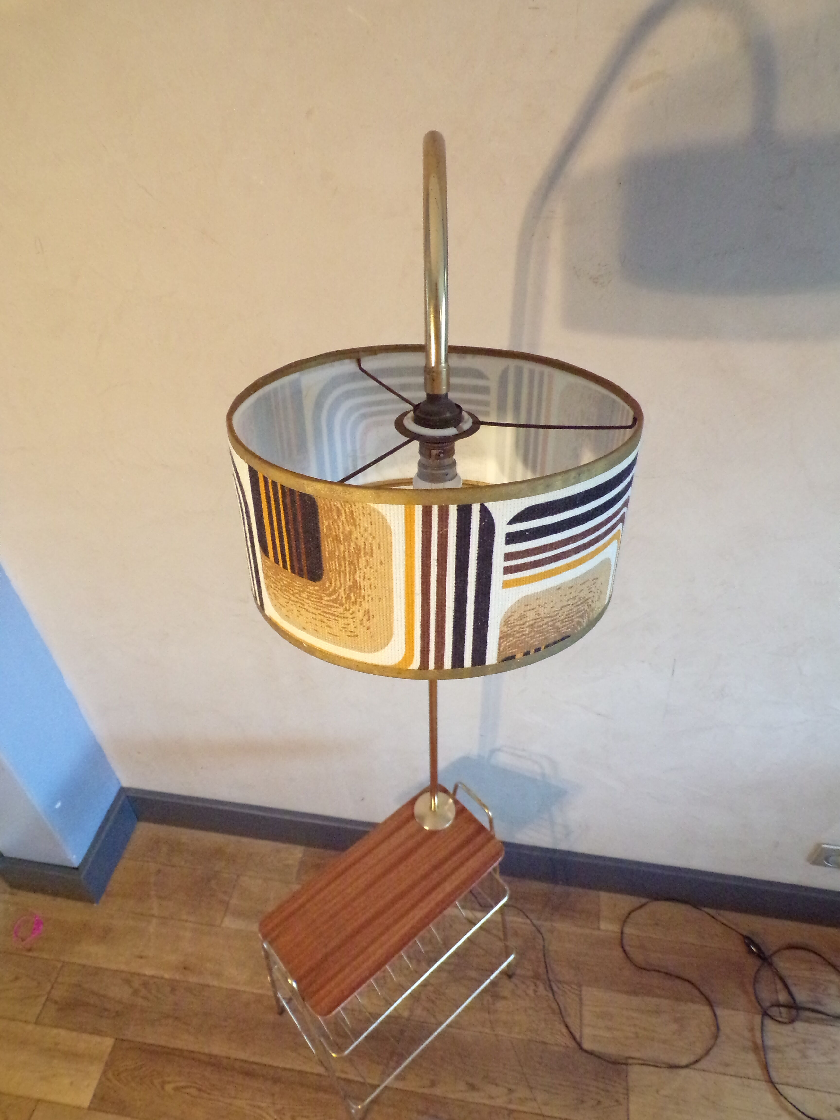 Vintage lamppost with tablet