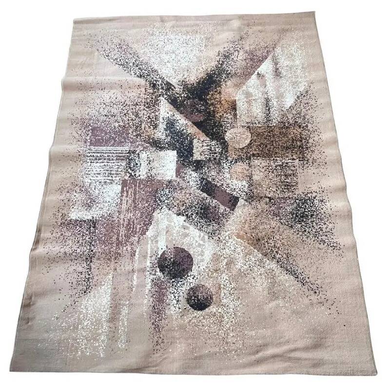 1980s Big design mid century Abstract Rug/carpet, Czechoslovakia