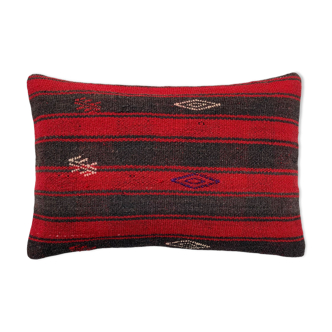 Vintage turkish handmade kilim cushion cover 40x60 cm