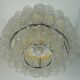 3-tier 1960s vintage mid century doria ice glass CHANDELIER with 45 glasses