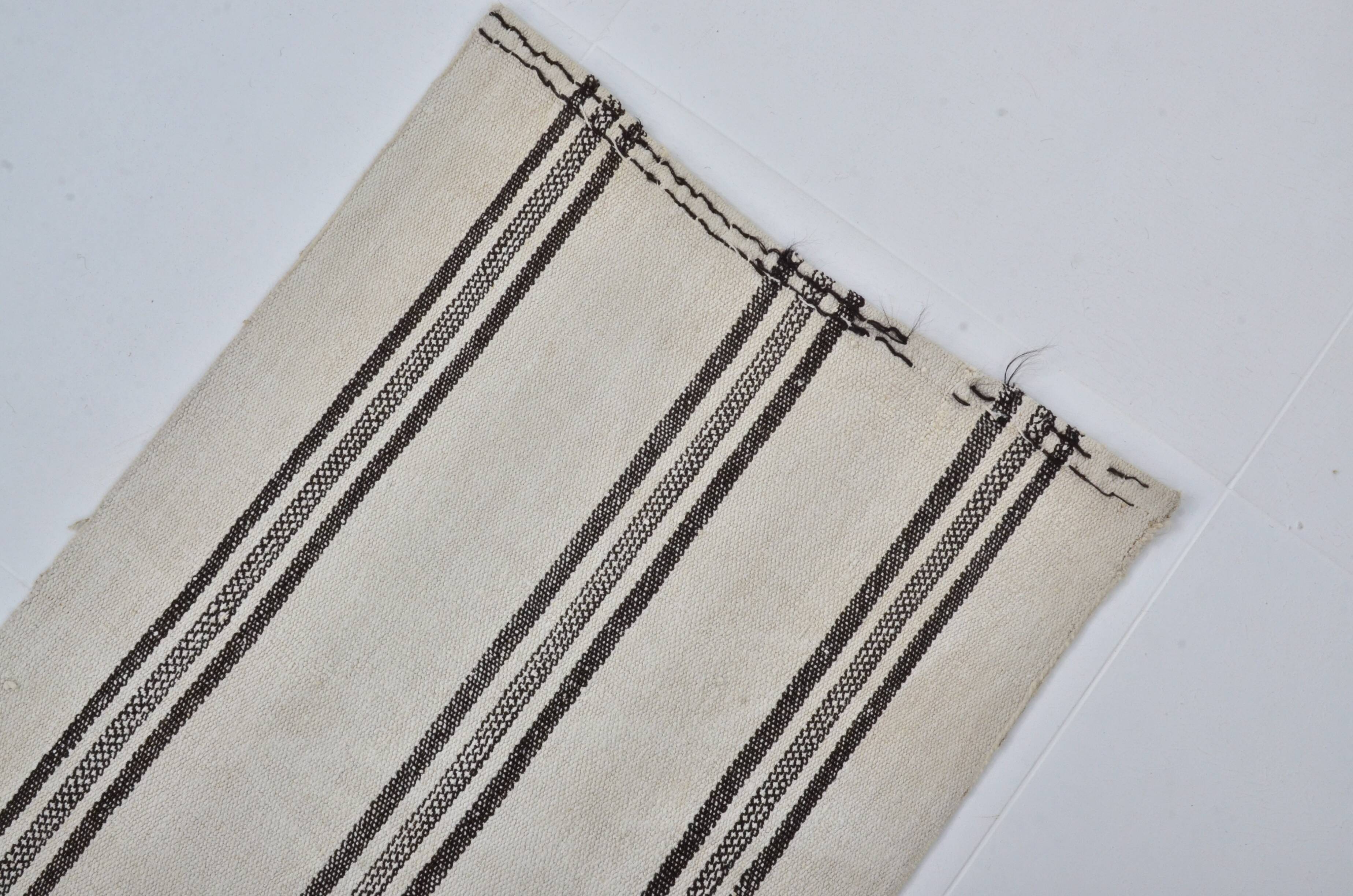 Turkish Handmade Vintage Hmep Runner Rug sku 3391