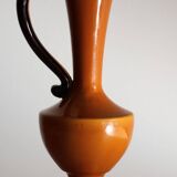 Vase à fleurs Poët-Laval modèle "Isabelle" en céramique orange