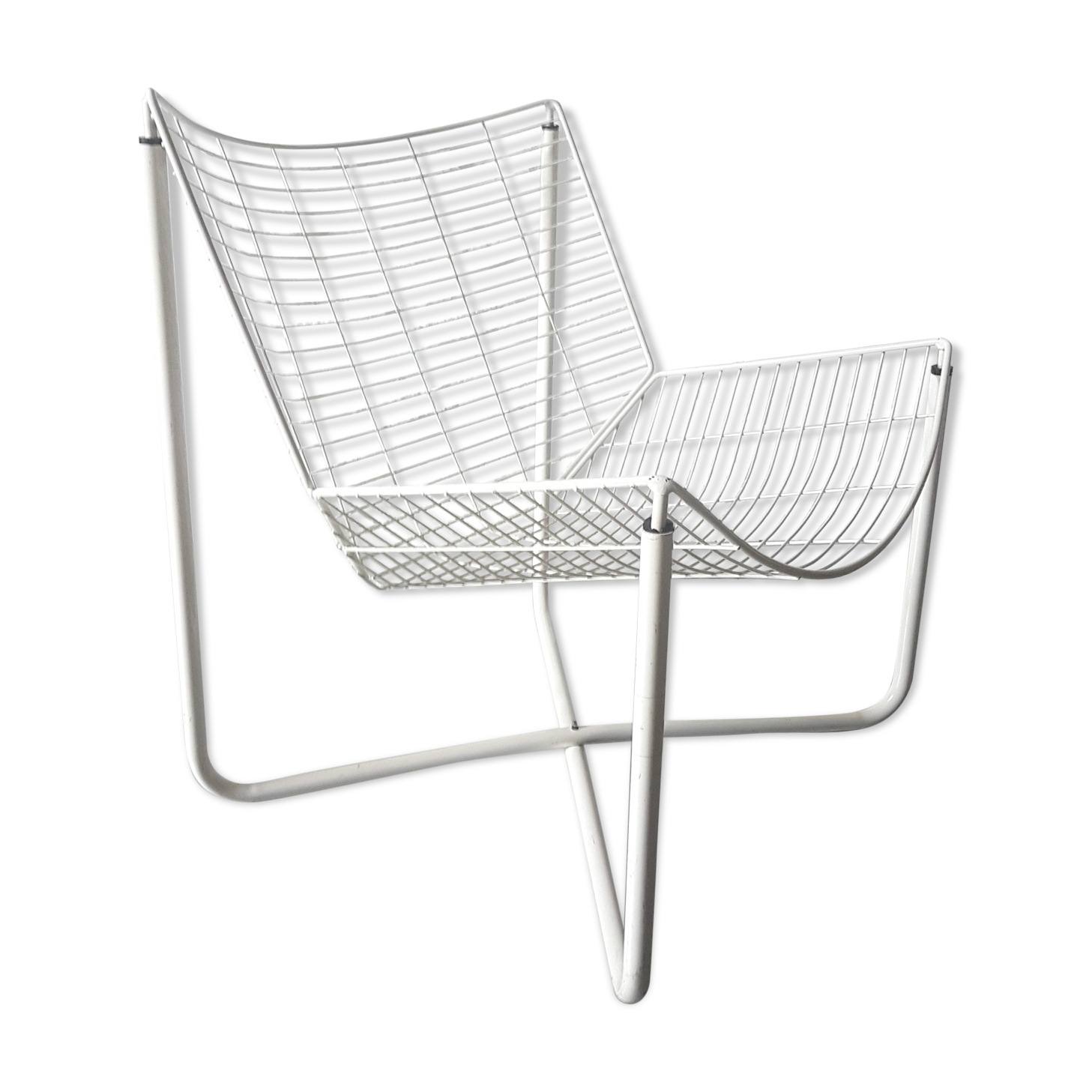 Fauteuil en métal chauffeuse Jarpen de Niels Gammelgaard